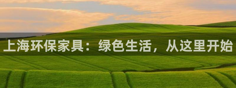 沐鸣平台登录网址：上海环保家具：绿色生活，从这里开始